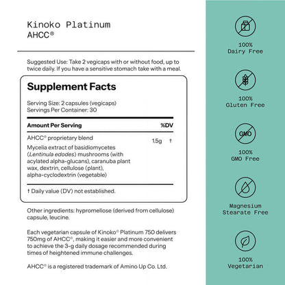 AHCC® - Kinoko® Platinum